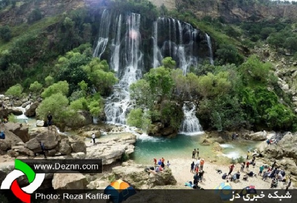  نمایی زیبا از آبشار شوی دزفول
